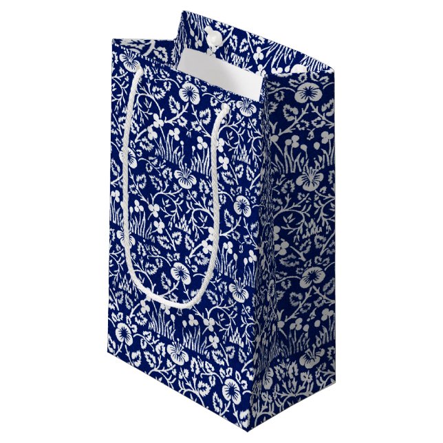 Augenbraue-Muster, William Morris Kleine Geschenkt Geschenktüte (Vorderseite Schrägansicht)