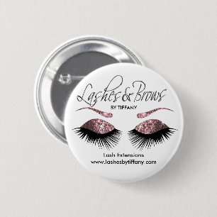 Augenbrauen und -brauen - trockene Rose Button