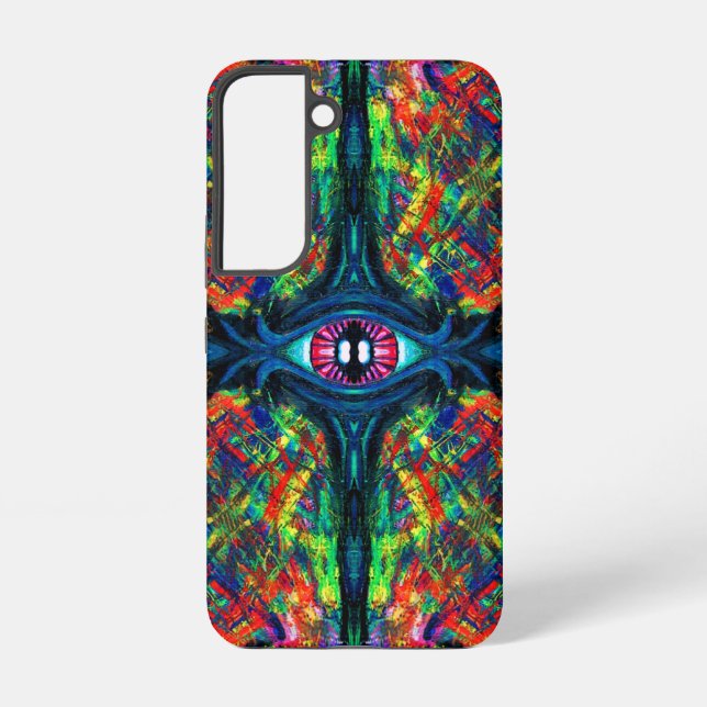Augenbrauen- und Trippy-Malerei Samsung Galaxy Hülle (Rückseite)