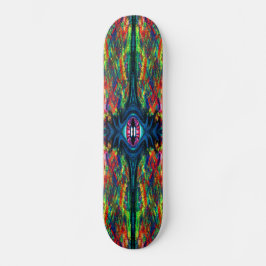 Augenbrauen- und Trippy-Malerei Skateboard