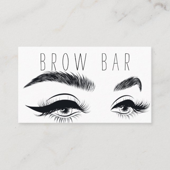 Augenbrauen & Wimpern Microblading, Wimpernverläng Visitenkarte (Vorderseite)