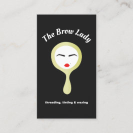 Augenbrauengraben Tinting, Threading und Waxing Bl Visitenkarte