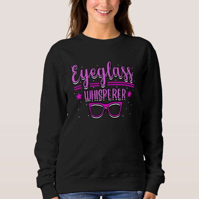 Augenbrille Whisperer Optometri Optometri Sweatshirt (Vorderseite)
