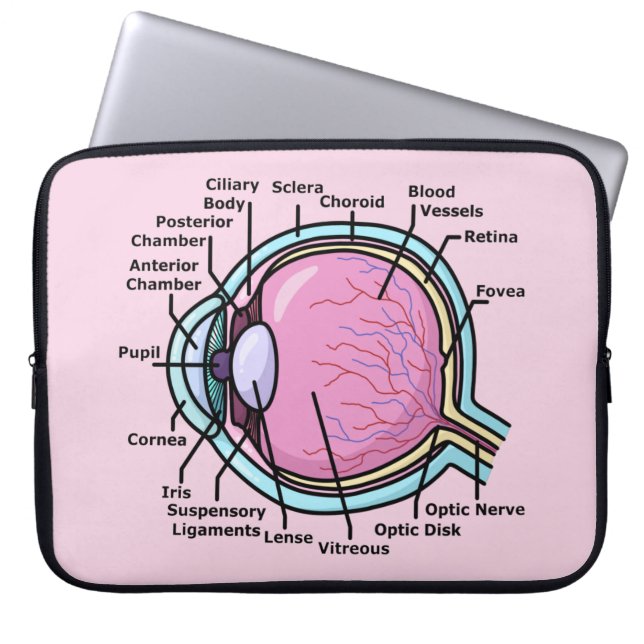 Augendiagramm Laptopschutzhülle (Vorderseite)
