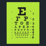 Augendiagramm Neuheit Optometrie Pop Kunst Künstlicher Leinwanddruck<br><div class="desc">Das Snellen-Diagramm wurde 1862 zur Messung der visuellen Genauigkeit entwickelt und ist nach dem niederländischen Augenarzt Herman Snellen benannt. Anpassen mit einer anderen Hintergrundfarbe Ihrer Wahl; Fügen Sie einen Namen oder einen anderen Text für eine persönliche Touch ohne Aufpreis hinzu,  mit den einfach zu bedienenden Zazzle-Editierwerkzeugen!</div>