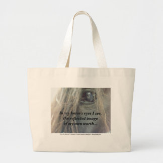 Augendüffel-/tote-Tasche mein Pferds Jumbo Stoffbeutel