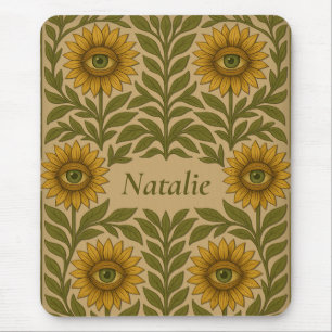 Augenersonnenblume Vintager Blumenkohl Individuell Mousepad