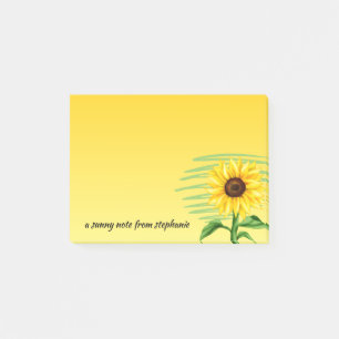 Augenfänger Gelbblüte Personalisiert Post-it Klebezettel
