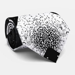 Augenfänger, Monochrome Stipple Abstrakte Nackenle Krawatte
