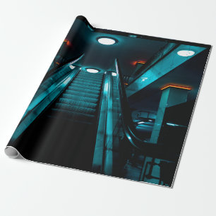 AUGENFOTOGRAFIE VON GRAUEM GEBÄUDE UNTER DEM WORT GESCHENKPAPIER