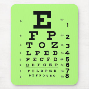 Augenheilkunde-Optometrie-medizinisches Mousepad