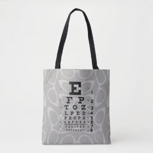Augenheilkunde-Retro Augen-Diagramm-Katzenaugen Tasche