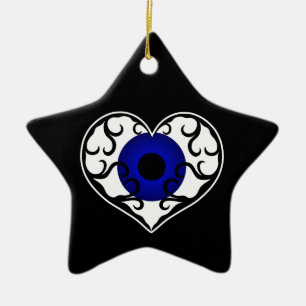 Augenherzstern Keramikornament