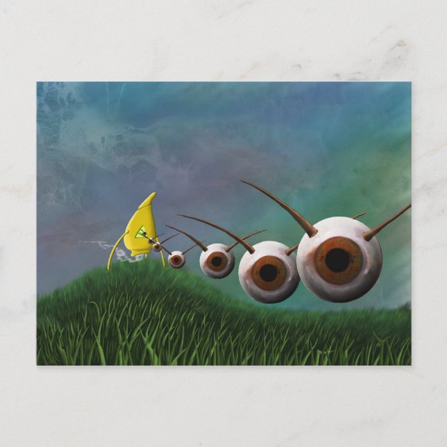Augeninvaser Postkarte (Vorderseite)