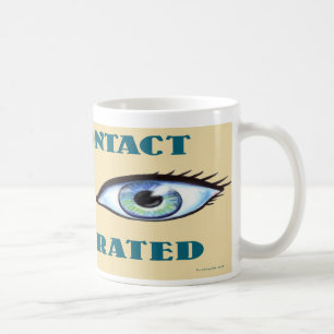 Augenkontakt ist übertrieben kaffeetasse
