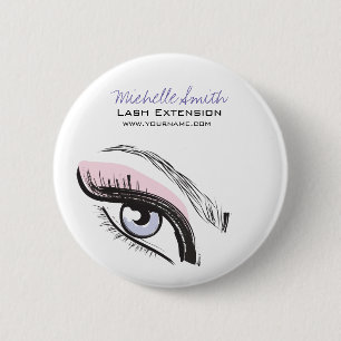 Augenlängen Lash Verlängerungssymbol Button