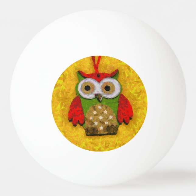 Augenmalerei Tischtennisball (Vorderseite)