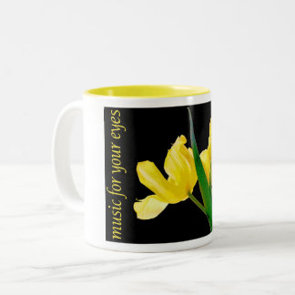 Augenmusik - Blume Zweifarbige Tasse