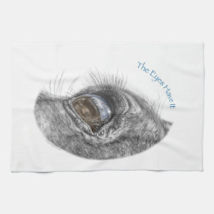 Augennachforschung geschlossen geschirrtuch