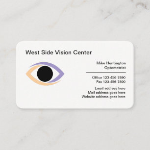 Augenpflege Optometristische medizinische Visitenk Visitenkarte