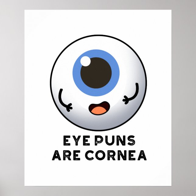Augenpistolen sind Cornea Funny Body Puff Poster (Vorne)