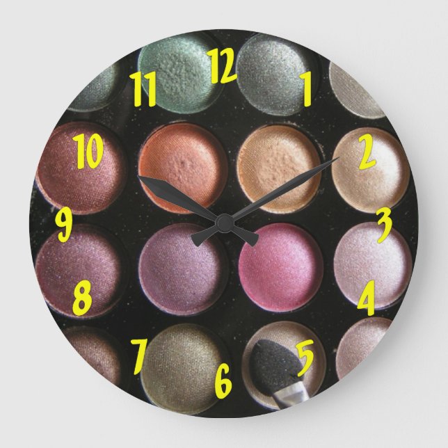 Augenschattenwall-Uhr Große Wanduhr (Vorderseite)