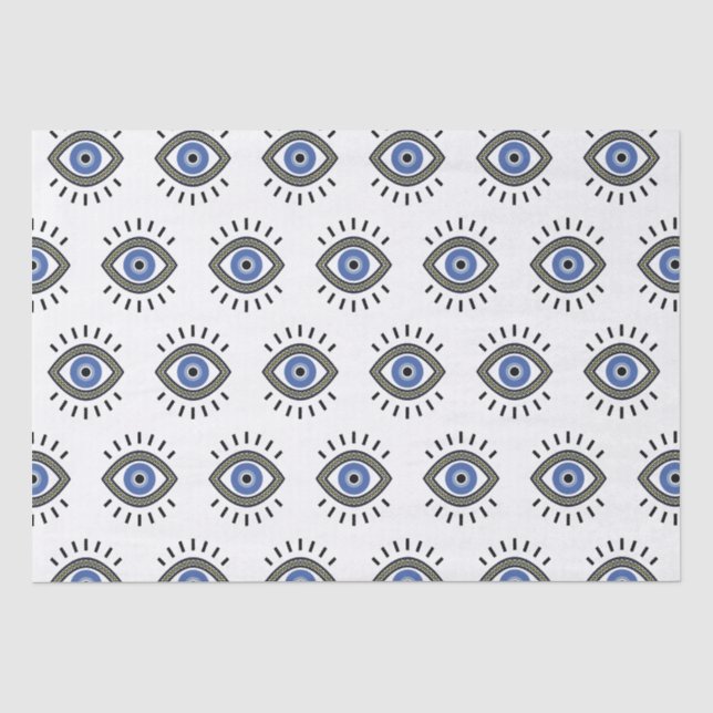 Augenschutz, griechisches blaues Auge Seidenpapier (Vorderseite)