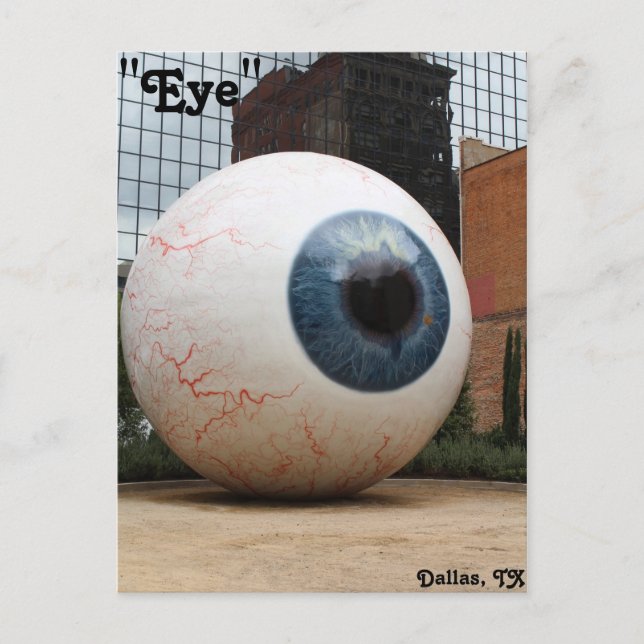 Augenstatue Nr. 3 Postkarte (Vorderseite)