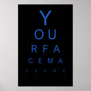Augentest-Kunstprint Dein Gesicht bringt mich zum  Poster