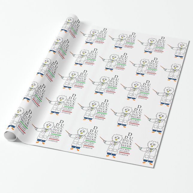 Augenuntersuchung (Optometriker) Geschenkpapier (Ungerollt)