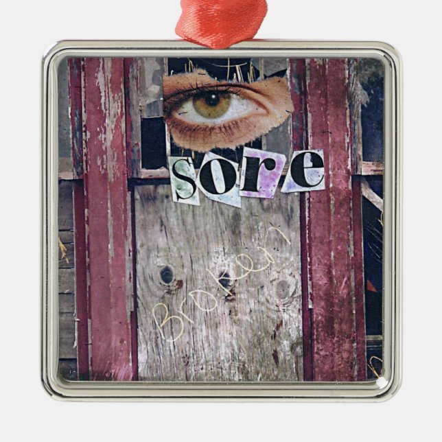 Augenwunde Ornament Aus Metall (Vorne)