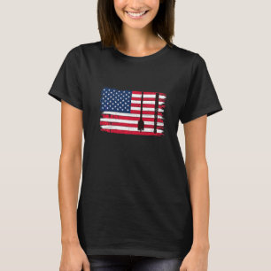 Auger Maker Patriotic Us Flag T-Shirt
