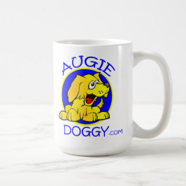Augie Hündchen-Cartoon-Logo-Tasse Kaffeetasse
