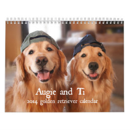 Augie und Ti-golden retriever-Kalender 2014 Kalender