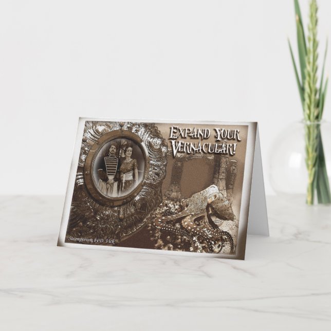 Augmentez votre carte de voeux vernaculaire (Devant)