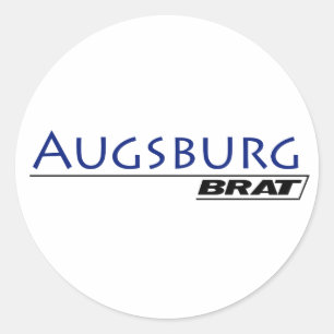 Augsburg Brat -A001L Runder Aufkleber