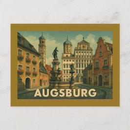 Augsburg Germany City Art Postkarte