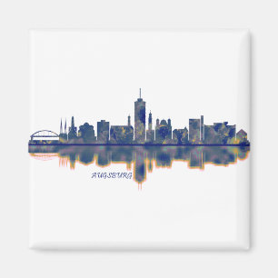 Augsburg Skyline Magnet