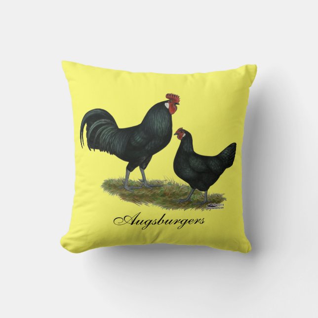 Augsburger Chickens Kissen (Vorderseite)