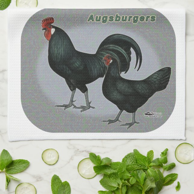 Augsburger Fowl Geschirrtuch (Gefaltet)