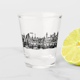 Augsburger Hauptstadt Swabien Schnapsglas
