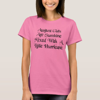 Augus Girls Sunshine gemischt mit Hurrikan Crop To T-Shirt