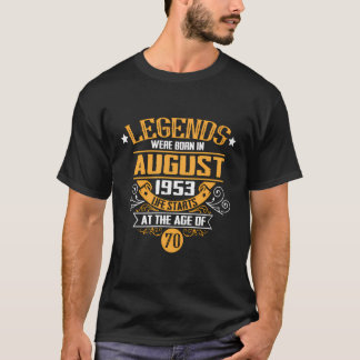 August 1953 Geburtstagsgeschenk Classic Meilenstei T-Shirt