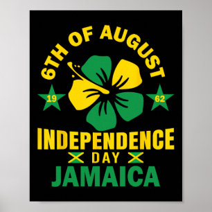 August 1962 Jamaikanische Flagge Shirt der Unabhän Poster