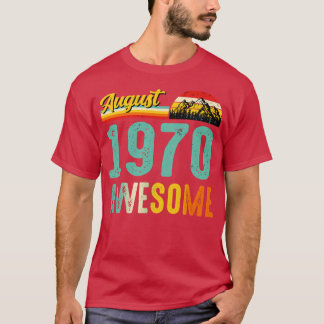 August 1970 Geburtstagsgeschenk Shirt Vintager Aug