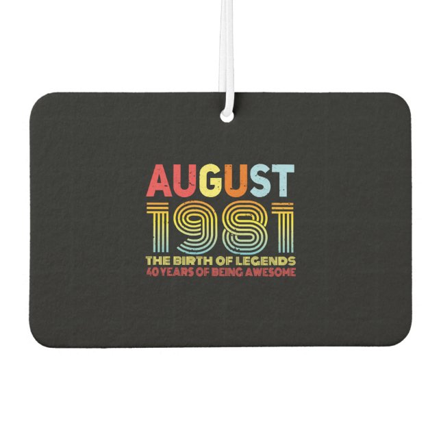 August 1981 Geschenkidee Autolufterfrischer (Vorderseite)