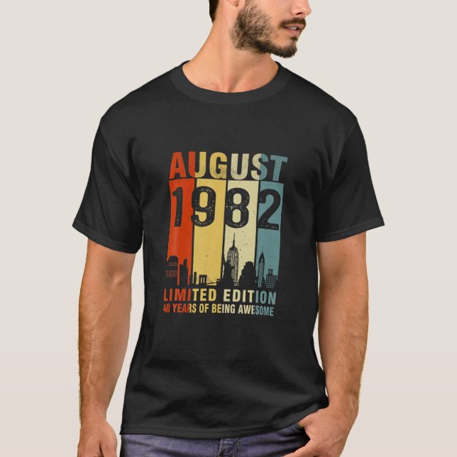 August 1982 Limited Edition 40 Jahre Awes T-Shirt (Vorderseite)