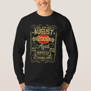 August 2008 14. Geburtstag 14 Jahre alte Männer Fr T-Shirt
