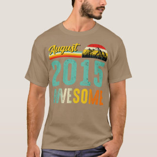 August 2015 Geburtstagsgeschenk Shirt Vintager Aug