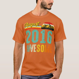 August 2016 Geburtstagsgeschenk Shirt Vintager Aug